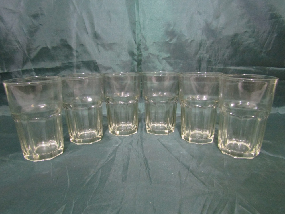 Набор стеклянных стаканов под сок 250мл (6 штук) (S-1468)