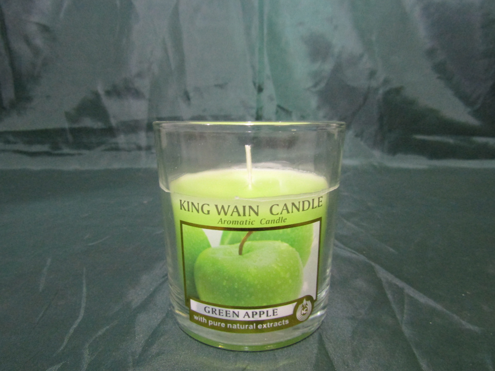 Восковая ароматическая свеча в стеклянной банке 8см (S-1325)