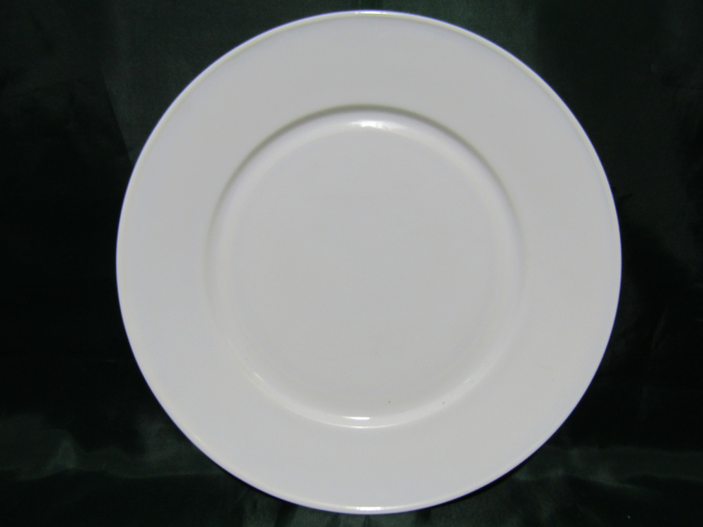 Тарелка стеклокерамика белая 25см  (S417)