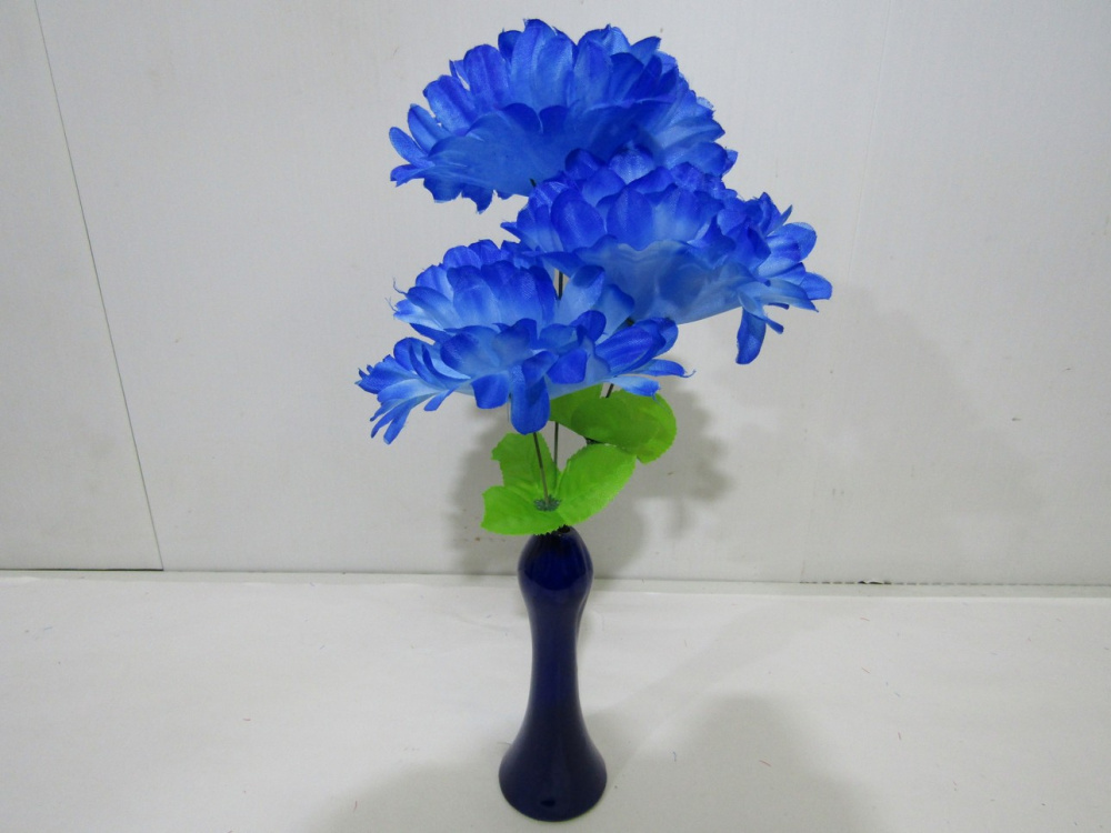 Искус. цветы-срезка голубые 33см(S1169E)