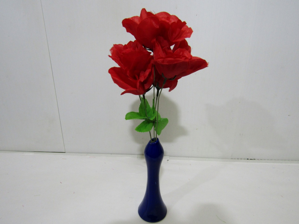 Искус. цветы-срезка красные 33см(S1173A)