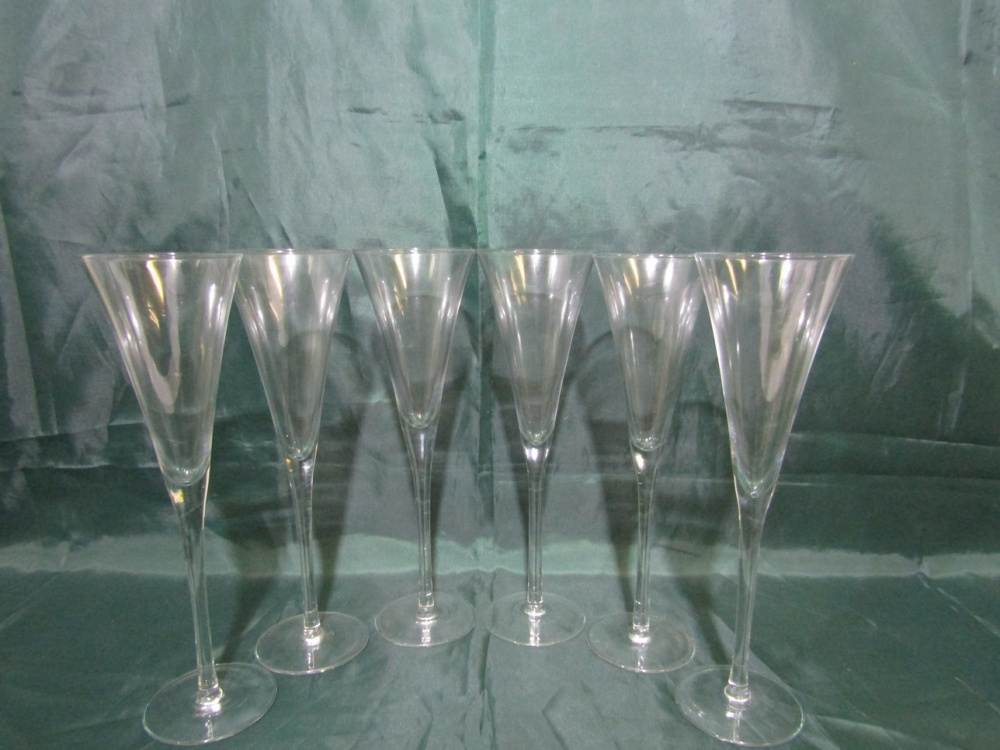 Набор стеклянных бокалов  для шампанского 200мл(6 шт) (S-1428)