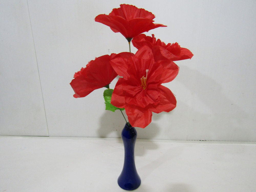 Искус. цветы-срезка красные 33см(S1166A)