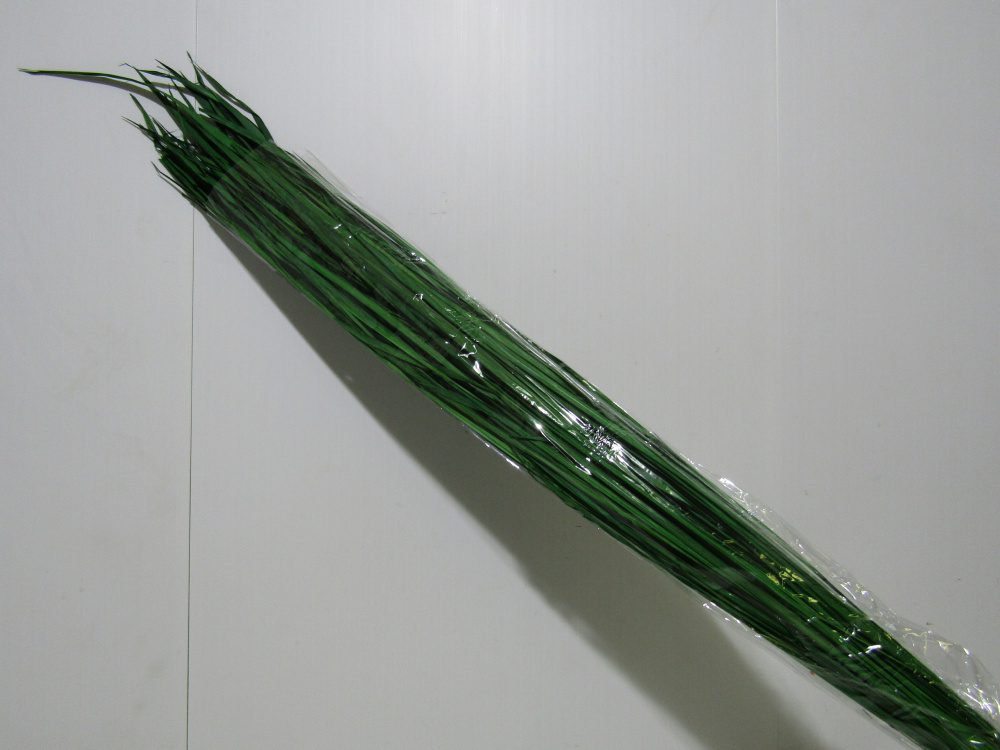 Декоративная "солома" для интерьера 70-80см зеленый 120шт/уп (S539A)