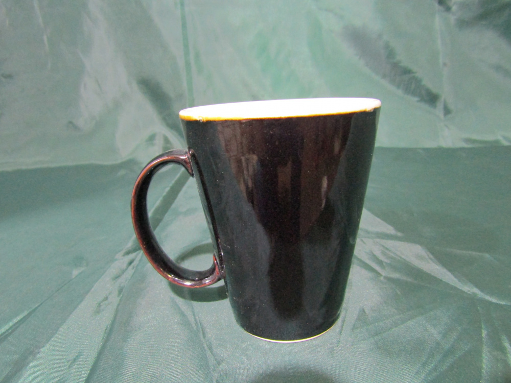 Чашка "Элит" 0,350л коричневая 2 белая (ACF-2680)