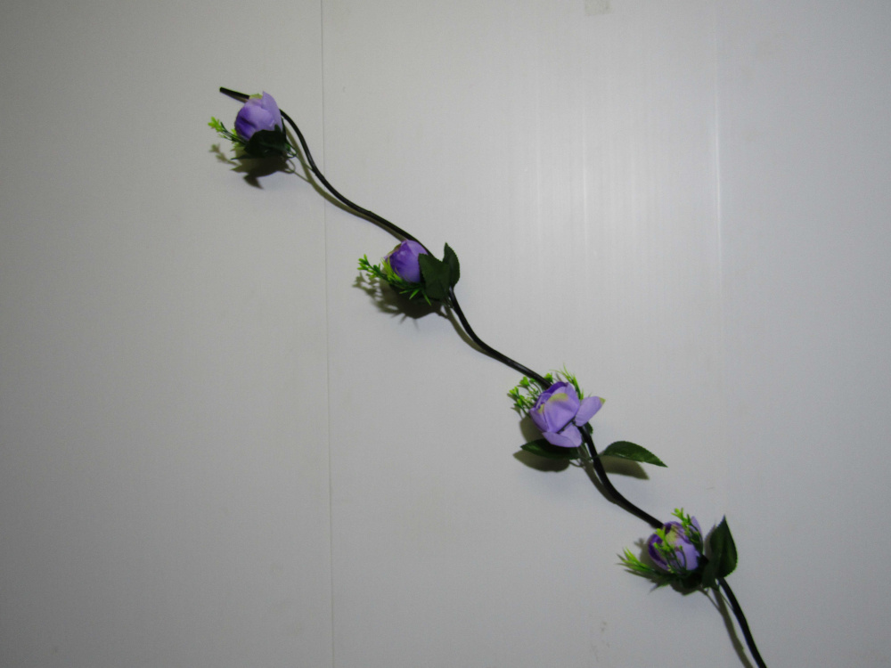Розы искусственые декоративные 1,6м фиолетовые 5шт/уп (S1752D)